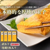 ※送料無料【訳あり】【数量限定】真空パック冷凍厚焼き玉子 4本セット