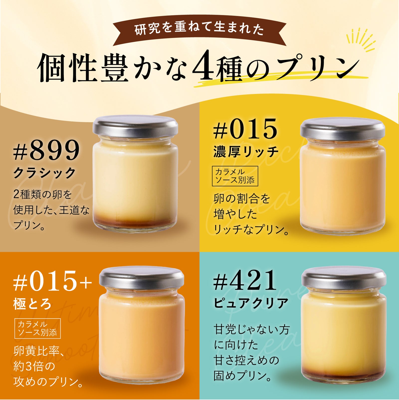 egg labo「プリン4種BOX」5月26日出荷分予約販売中！！ – マルフク